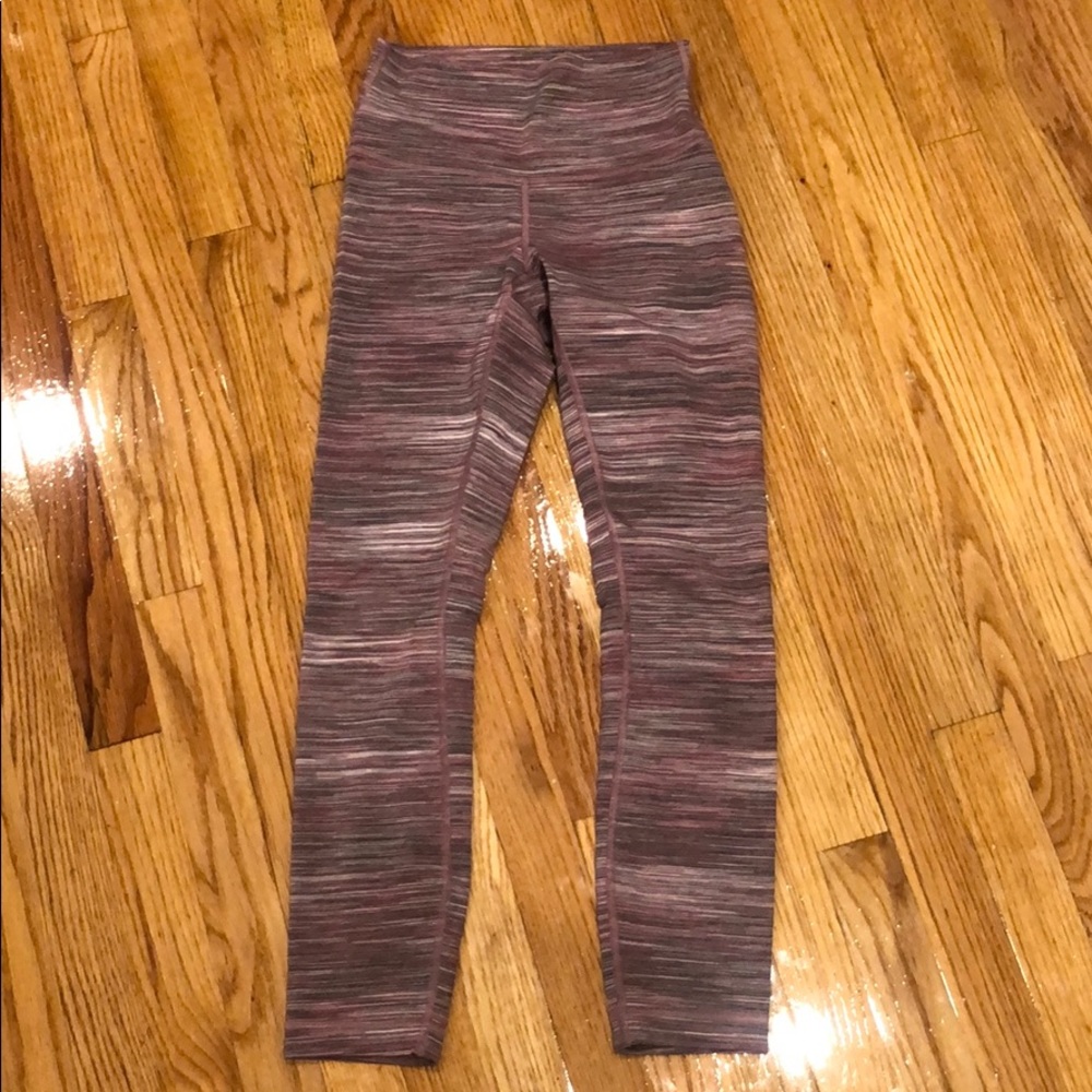 Lulu striped 7/8 leggings